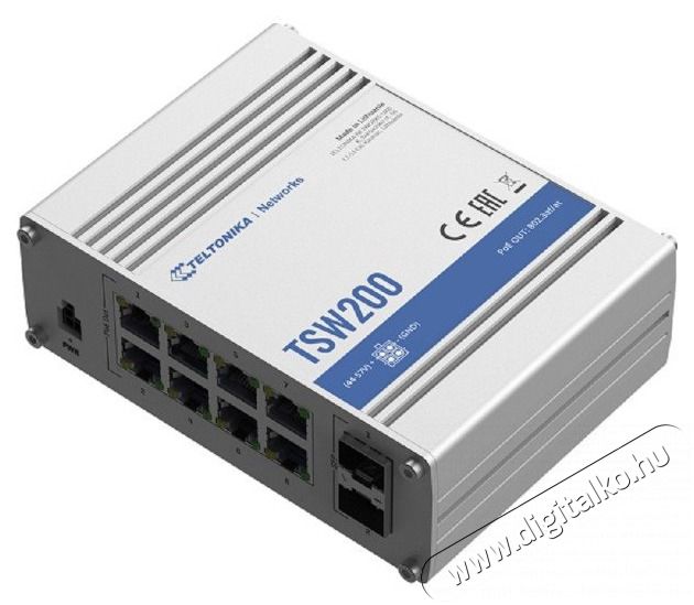 Teltonika TSW200000010 8x GbE PoE LAN 2x SFP port nem menedzselhető PoE+ switch Iroda &eacute;s sz&aacute;m&iacute;t&aacute;stechnika - H&aacute;l&oacute;zat - Switch - 455553