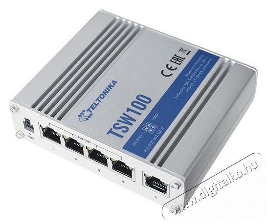 Teltonika TSW100000000 5x GbE PoE LAN nem menedzselhető PoE+ switch Iroda &eacute;s sz&aacute;m&iacute;t&aacute;stechnika - H&aacute;l&oacute;zat - Switch - 457195