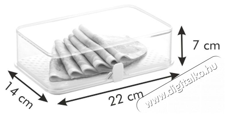 TESCOMA PURITY frissen tart&oacute; doboz, hűtőszekr&eacute;nybe, 22x14 cm Konyhai term&eacute;kek - Ed&eacute;ny - &Eacute;telt&aacute;rol&oacute; - 520965