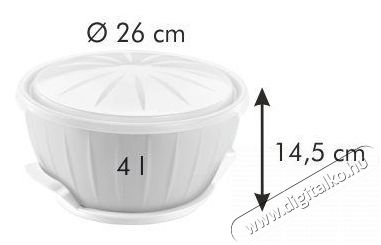 TESCOMA DEL&Iacute;CIA Kelesztő t&aacute;l meleg&iacute;tővel &aacute;tm&eacute;rő 26 cm Konyhai term&eacute;kek - Konyhai eszk&ouml;z - Egy&eacute;b konyhai eszk&ouml;z - 528082