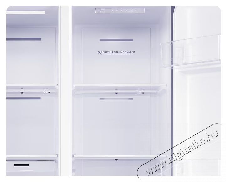 Tesla RB4600FMXE Side by side hűtőszekr&eacute;ny, 460l, Total No Frost, Inverter motor, LED kijelző, E energiaoszt&aacute;ly, H: 177cm, Inox Konyhai term&eacute;kek - Hűtő, fagyaszt&oacute; (be&eacute;p&iacute;thető) - Amerikai t&iacute;pus&uacute; Side By Side hűtő - 535799