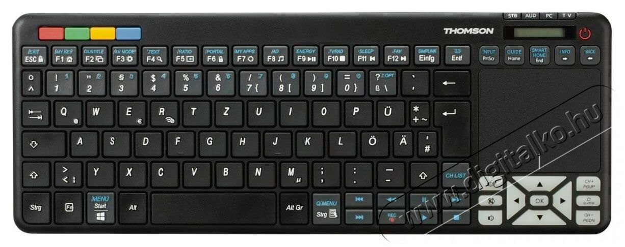 THOMSON ROC3506 4IN1 billentyűzet &eacute;s t&aacute;vir&aacute;ny&iacute;t&oacute; Tv kieg&eacute;sz&iacute;tők - T&aacute;vvez&eacute;rlő - Wireless billentyűzet - 315468