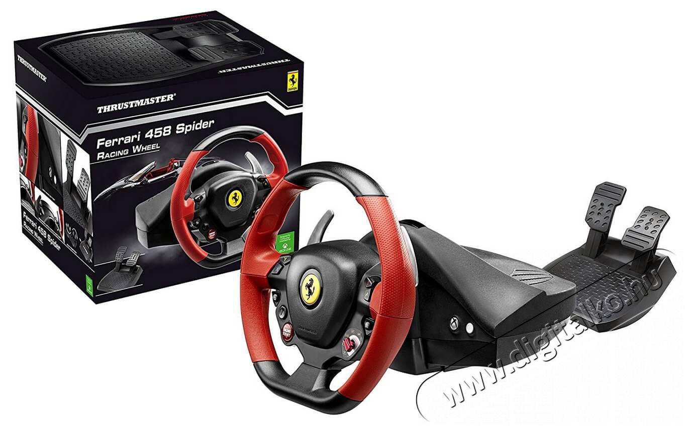 Thrustmaster Ferrari 458 Spider versenykorm&aacute;ny Xbox One ped&aacute;l+korm&aacute;ny (4460105) Iroda &eacute;s sz&aacute;m&iacute;t&aacute;stechnika - J&aacute;t&eacute;k konzol - Kontroller - 325058