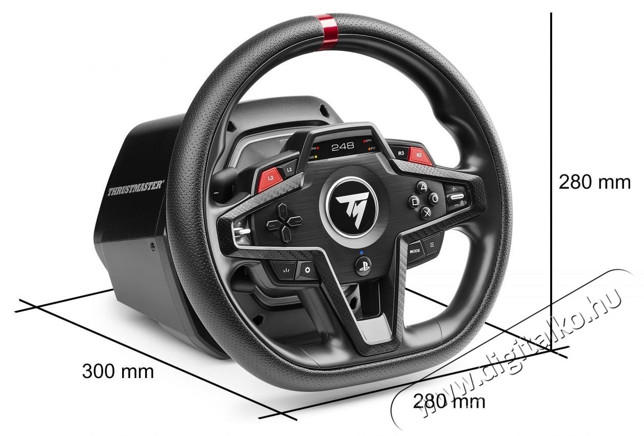 Thrustmaster T248R korm&aacute;nyker&eacute;k &eacute;s ped&aacute;lok PC-hez, PlayStation 5-h&ouml;z Iroda &eacute;s sz&aacute;m&iacute;t&aacute;stechnika - J&aacute;t&eacute;k konzol - Kieg&eacute;sz&iacute;tő - 533872
