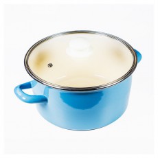 Too LINE BLUE 2 literes, 18cm átmérő, 9cm magasságú lábas (fazék) üveg fedővel Konyhai termékek - Konyhai eszköz - Ételfogó - 508574