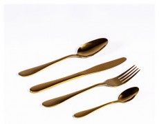 Too KT-402 G Spark 16 db-os arany evőeszk&ouml;z k&eacute;szlet Konyhai term&eacute;kek - &Eacute;tk&eacute;szlet - Evőeszk&ouml;z k&eacute;szlet - 508734
