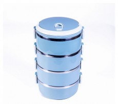 Too KT-408 B 4 részes kék ételhordó Háztartás / Otthon / Kültér - Lakásfelszerelés - Tároló - 508731