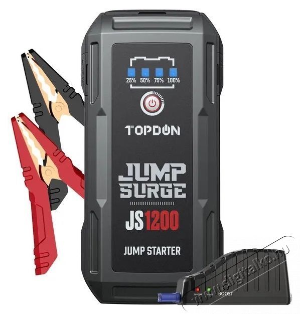 TOPDON Car Jump Starter JumpSurge 1200 ind&iacute;t&aacute;sr&aacute;seg&iacute;tő-powerbank Aut&oacute;hifi / Aut&oacute; felszerel&eacute;s - Aut&oacute;s / aut&oacute;hifi kieg&eacute;sz&iacute;tő - Aut&oacute; akkumul&aacute;tor t&ouml;ltő - 532352