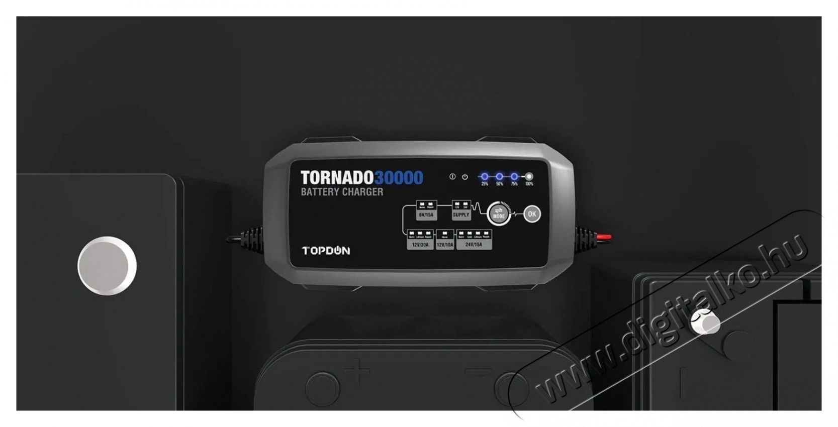 TOPDON Tornado 30000 aut&oacute; akkuml&aacute;tor t&ouml;ltő Aut&oacute;hifi / Aut&oacute; felszerel&eacute;s - Aut&oacute;s / aut&oacute;hifi kieg&eacute;sz&iacute;tő - Aut&oacute; akkumul&aacute;tor t&ouml;ltő - 532342