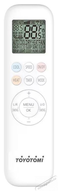 Toyotomi-Japan ORA Wi-Fi Kl&iacute;ma, A++/A+ energiaoszt&aacute;ly, Active Carbon, 9000 BTU, HEPA 3PLUS szűrő, Self Clean steriliz&aacute;l&oacute; funkci&oacute; 56 C fokon, &ouml;ntiszt&iacute;t&oacute;, feh&eacute;r H&aacute;ztart&aacute;s / Otthon / K&uuml;lt&eacute;r - Ventil&aacute;tor / L&eacute;gkondicion&aacute;l&oacute; - Split kl&iacute;ma - 537516