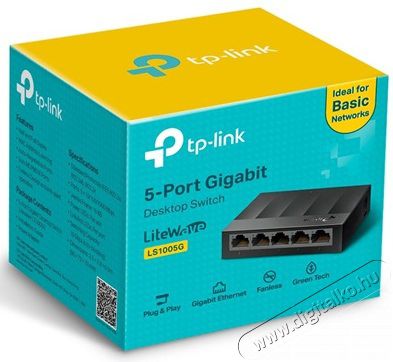 TP-LINK LS1005G 5port 10/100/1000Mbps LAN nem menedzselhető asztali Switch Iroda &eacute;s sz&aacute;m&iacute;t&aacute;stechnika - H&aacute;l&oacute;zat - Switch - 368514