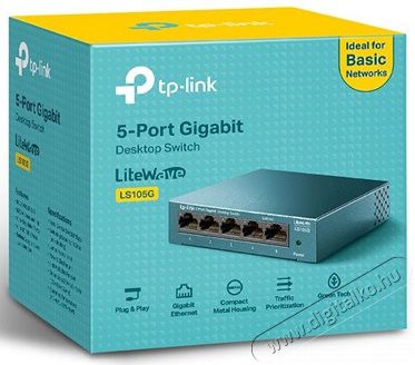 TP-LINK LS105G 5port 10/100/1000Mbps LAN nem menedzselhető asztali Switch Iroda &eacute;s sz&aacute;m&iacute;t&aacute;stechnika - H&aacute;l&oacute;zat - Switch - 368516