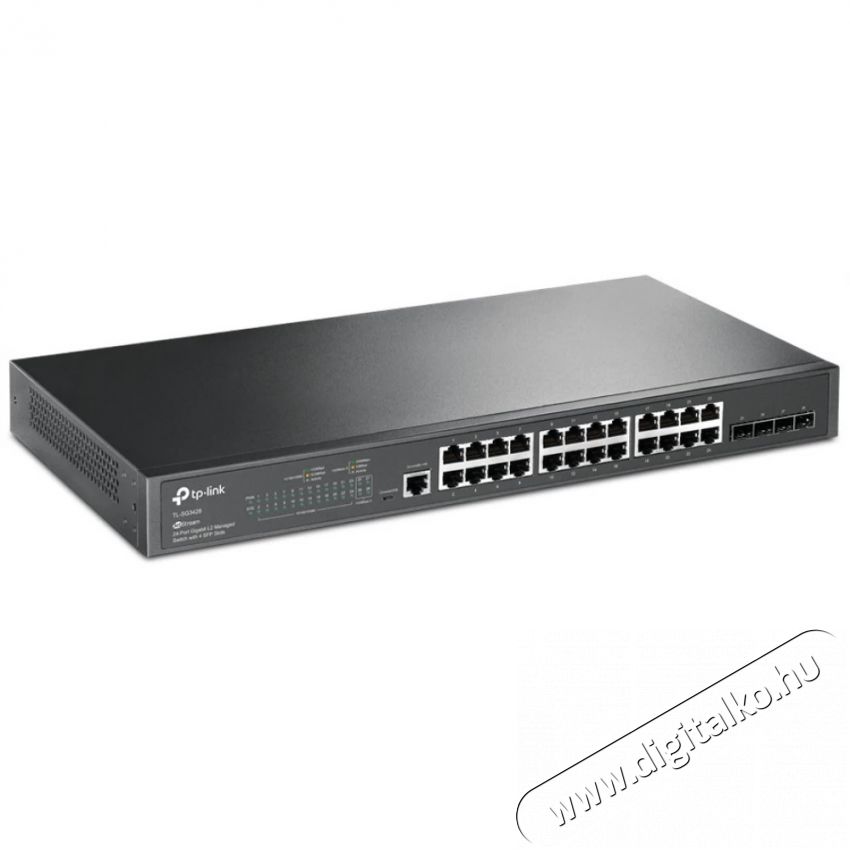 TP-LINK TL-SG3428 JetStream 24xGbE LAN 4xGbE SFP port L2+ menedzselhető switch Iroda &eacute;s sz&aacute;m&iacute;t&aacute;stechnika - H&aacute;l&oacute;zat - Switch - 387840