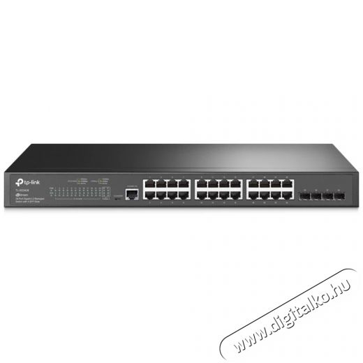 TP-LINK TL-SG3428 JetStream 24xGbE LAN 4xGbE SFP port L2+ menedzselhető switch Iroda &eacute;s sz&aacute;m&iacute;t&aacute;stechnika - H&aacute;l&oacute;zat - Switch - 387840