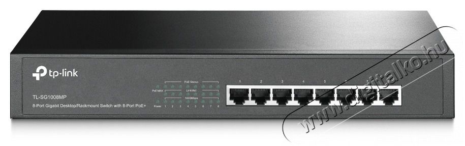 TP-LINK TL-SG1008MP 8x GbE LAN Desktop/Rackmount PoE+ switch Iroda &eacute;s sz&aacute;m&iacute;t&aacute;stechnika - H&aacute;l&oacute;zat - Switch - 420646