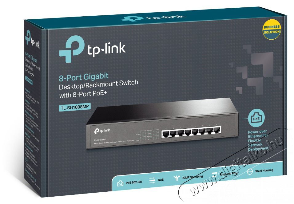 TP-LINK TL-SG1008MP 8x GbE LAN Desktop/Rackmount PoE+ switch Iroda &eacute;s sz&aacute;m&iacute;t&aacute;stechnika - H&aacute;l&oacute;zat - Switch - 420646