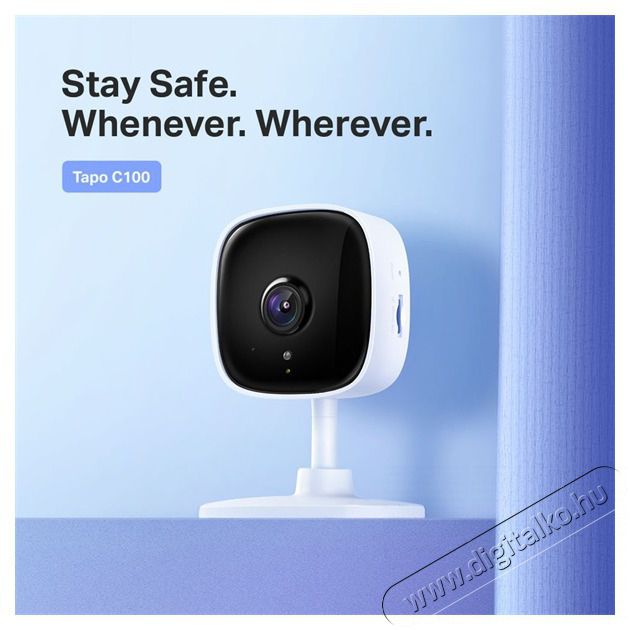 TP-LINK Tapo C110 Otthoni biztons&aacute;gi 3MP Wi-Fi kamera H&aacute;ztart&aacute;s / Otthon / K&uuml;lt&eacute;r - Biztons&aacute;gtechnika - Biztons&aacute;gi kamera - 437490