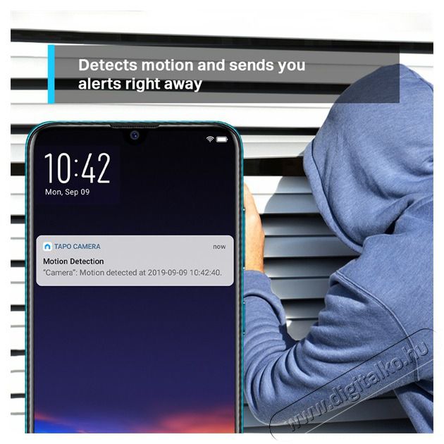 TP-LINK Tapo C210 Otthoni biztons&aacute;gi 3MP Wi-Fi kamera H&aacute;ztart&aacute;s / Otthon / K&uuml;lt&eacute;r - Biztons&aacute;gtechnika - Biztons&aacute;gi kamera - 437489