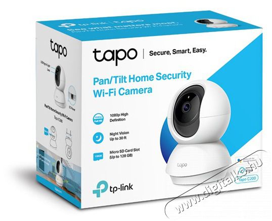 TP-LINK Tapo C210 Otthoni biztons&aacute;gi 3MP Wi-Fi kamera H&aacute;ztart&aacute;s / Otthon / K&uuml;lt&eacute;r - Biztons&aacute;gtechnika - Biztons&aacute;gi kamera - 437489