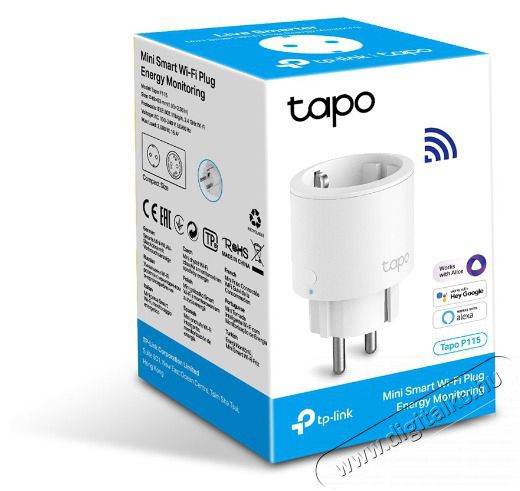 TP-LINK TAPO P115(1-PACK) OKOSKONNEKTOR H&aacute;ztart&aacute;s / Otthon / K&uuml;lt&eacute;r - Okos otthon - Okos konnektor - 467174