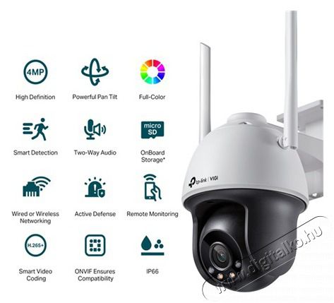 TP-LINK VIGI C540-W(4MM) biztons&aacute;gi kamera H&aacute;ztart&aacute;s / Otthon / K&uuml;lt&eacute;r - Biztons&aacute;gtechnika - Biztons&aacute;gi kamera - 474606