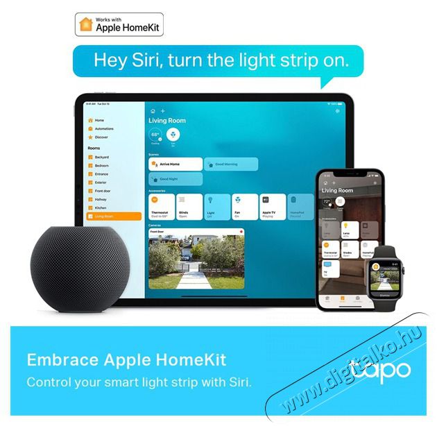 TP-LINK Tapo L930-10 Multicolor Smart Wi-Fi-s 10 m&eacute;teres LED szalag H&aacute;ztart&aacute;s / Otthon / K&uuml;lt&eacute;r - Vil&aacute;g&iacute;t&aacute;s / elektromoss&aacute;g - Led szalag / f&eacute;nyf&uuml;z&eacute;r - 477585