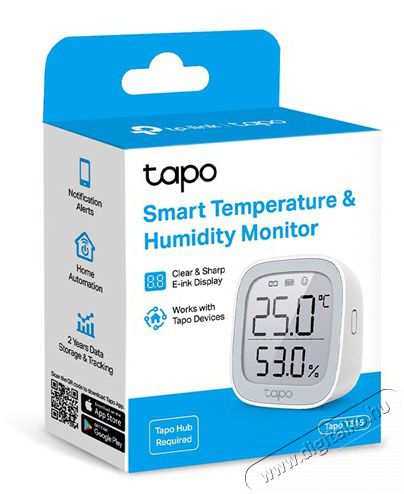 TP-LINK Tapo okos hőm&eacute;rs&eacute;k T315let &eacute;s p&aacute;ratartalom monitor &eacute;rz&eacute;kelő H&aacute;ztart&aacute;s / Otthon / K&uuml;lt&eacute;r - Okos otthon - Kieg&eacute;sz&iacute;tő - 477127