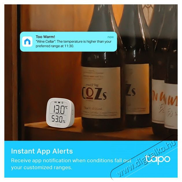 TP-LINK Tapo okos hőm&eacute;rs&eacute;k T315let &eacute;s p&aacute;ratartalom monitor &eacute;rz&eacute;kelő H&aacute;ztart&aacute;s / Otthon / K&uuml;lt&eacute;r - Okos otthon - Kieg&eacute;sz&iacute;tő - 477127