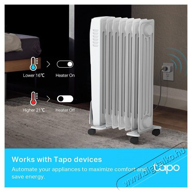 TP-LINK Tapo okos hőm&eacute;rs&eacute;k T315let &eacute;s p&aacute;ratartalom monitor &eacute;rz&eacute;kelő H&aacute;ztart&aacute;s / Otthon / K&uuml;lt&eacute;r - Okos otthon - Kieg&eacute;sz&iacute;tő - 477127