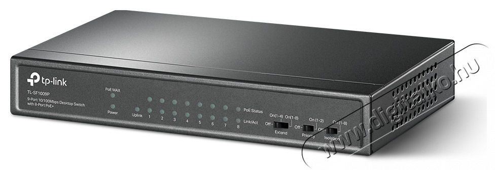 TP-LINK Switch 9x100Mbps (8xPOE+), TL-SF1009P Iroda &eacute;s sz&aacute;m&iacute;t&aacute;stechnika - H&aacute;l&oacute;zat - Switch - 490330