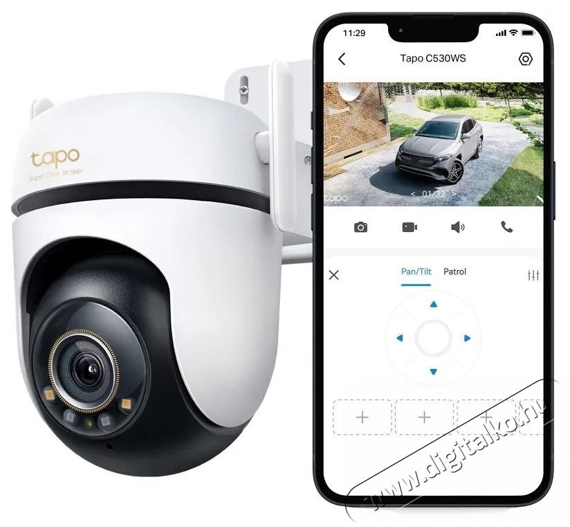 TP-LINK Tapo C530WS k&uuml;lt&eacute;ri biztons&aacute;gi Wi-Fi kamera H&aacute;ztart&aacute;s / Otthon / K&uuml;lt&eacute;r - Biztons&aacute;gtechnika - Biztons&aacute;gi kamera - 531261