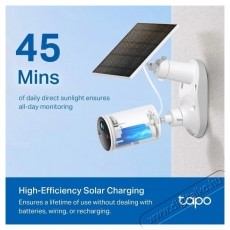 TP-LINK Tapo A201 napelem panel, 2.5W, IP65, 3.8m k&aacute;bel H&aacute;ztart&aacute;s / Otthon / K&uuml;lt&eacute;r - Okos otthon - Kieg&eacute;sz&iacute;tő - 531315