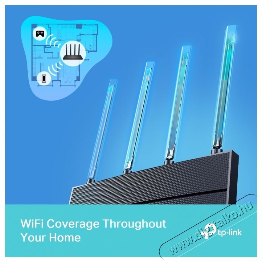 TP-LINK Archer AX17 AX1500 Wi-Fi 6 WiFi router Iroda &eacute;s sz&aacute;m&iacute;t&aacute;stechnika - H&aacute;l&oacute;zat - Router - 532769