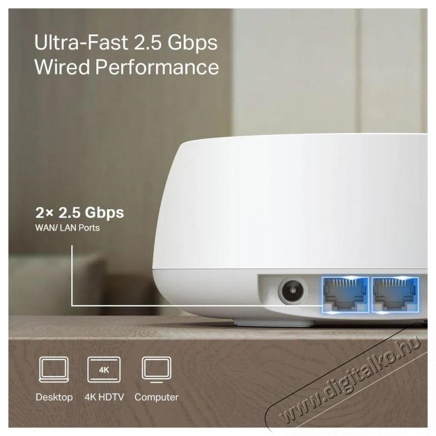 TP-LINK Deco BE25, WiFi 7 BE3600 Mesh system (3-pack) WiFi rendszer Iroda &eacute;s sz&aacute;m&iacute;t&aacute;stechnika - H&aacute;l&oacute;zat - Lefedetts&eacute;gn&ouml;velő / jeltov&aacute;bb&iacute;t&oacute; - 532791