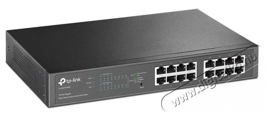 TP-LINK TL-SG1016PE 16 portos gigabites Easy Smart PoE Switch 8 PoE+ csatlakoz&aacute;ssal Iroda &eacute;s sz&aacute;m&iacute;t&aacute;stechnika - H&aacute;l&oacute;zat - Switch - 333536