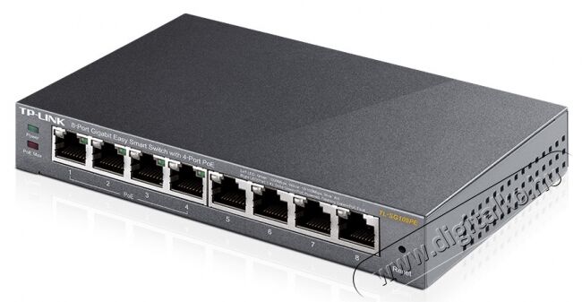 TP-LINK TL-SG108PE 8port GbE LAN 4x PoE menedzselhető asztali Switch Iroda &eacute;s sz&aacute;m&iacute;t&aacute;stechnika - H&aacute;l&oacute;zat - Switch - 313249