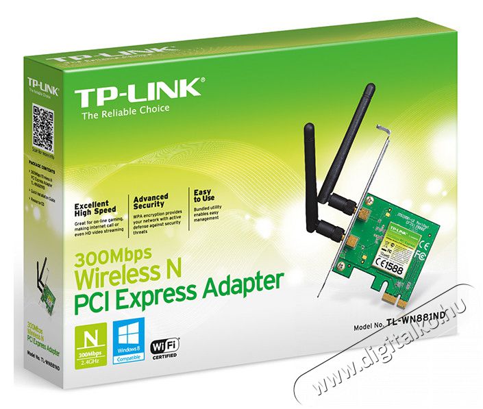 TP-LINK TL-WN881ND Iroda &eacute;s sz&aacute;m&iacute;t&aacute;stechnika - H&aacute;l&oacute;zat - H&aacute;l&oacute;zati kieg&eacute;sz&iacute;tő - 322368