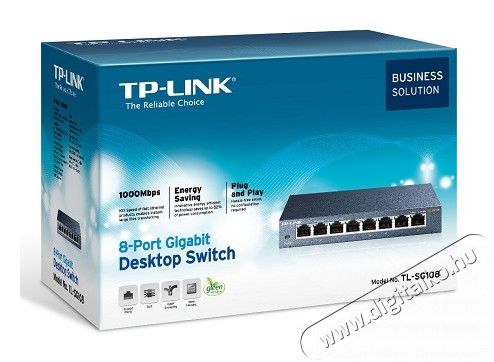 TP-LINK TL-SG108 8port 10/100/1000Mbps LAN nem menedzselhető asztali Switch Iroda &eacute;s sz&aacute;m&iacute;t&aacute;stechnika - H&aacute;l&oacute;zat - Switch - 313247
