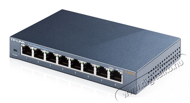 TP-LINK TL-SG108 8port 10/100/1000Mbps LAN nem menedzselhető asztali Switch Iroda &eacute;s sz&aacute;m&iacute;t&aacute;stechnika - H&aacute;l&oacute;zat - Switch - 313247