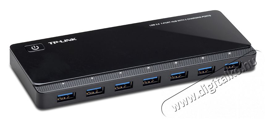 TP-LINK UH720 7 portos 3.0-s USB hub 2 t&ouml;lt&eacute;si csatlakoz&aacute;ssal Iroda &eacute;s sz&aacute;m&iacute;t&aacute;stechnika - Notebook kieg&eacute;sz&iacute;tő - USB hub / eloszt&oacute; - 313274