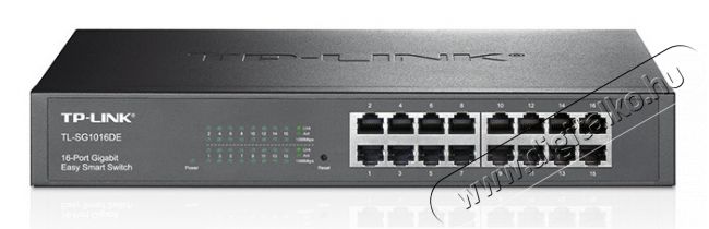 TP-LINK TL-SG1016DE 16port 10/100/1000Mbps LAN SMART menedzselhető asztali Switch Iroda &eacute;s sz&aacute;m&iacute;t&aacute;stechnika - H&aacute;l&oacute;zat - Switch - 313240
