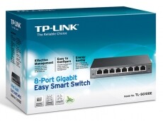 TP-LINK TL-SG108E 8-Port Gigabit Easy Smart Switch Iroda &eacute;s sz&aacute;m&iacute;t&aacute;stechnika - H&aacute;l&oacute;zat - Switch - 313248