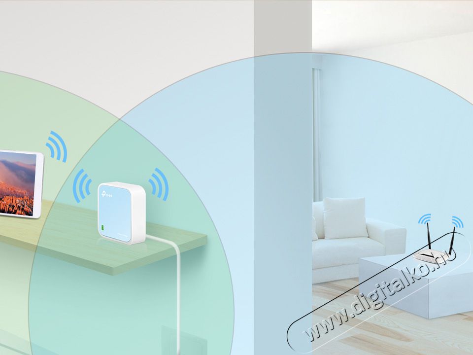 TP-LINK TL-WR802N Vezet&eacute;k n&eacute;lk&uuml;li 300Mbps Nano Router Iroda &eacute;s sz&aacute;m&iacute;t&aacute;stechnika - H&aacute;l&oacute;zat - Router - 313268
