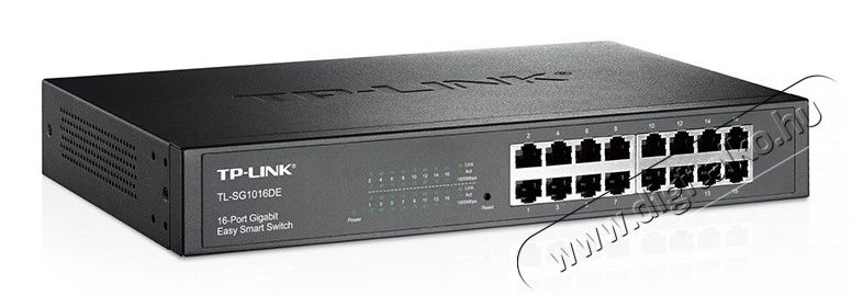TP-LINK TL-SG1016DE 16port 10/100/1000Mbps LAN SMART menedzselhető asztali Switch Iroda &eacute;s sz&aacute;m&iacute;t&aacute;stechnika - H&aacute;l&oacute;zat - Switch - 313240