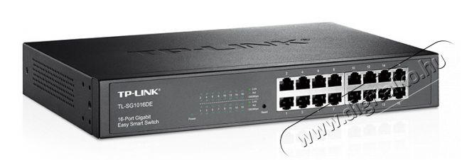 TP-LINK TL-SG1016DE 16port 10/100/1000Mbps LAN SMART menedzselhető asztali Switch Iroda &eacute;s sz&aacute;m&iacute;t&aacute;stechnika - H&aacute;l&oacute;zat - Switch - 313240
