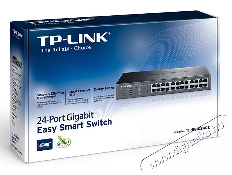 TP-LINK TL-SG1024DE 24port 10/100/1000Mbps LAN SMART menedzselhető rack Switch Iroda &eacute;s sz&aacute;m&iacute;t&aacute;stechnika - H&aacute;l&oacute;zat - Switch - 313243