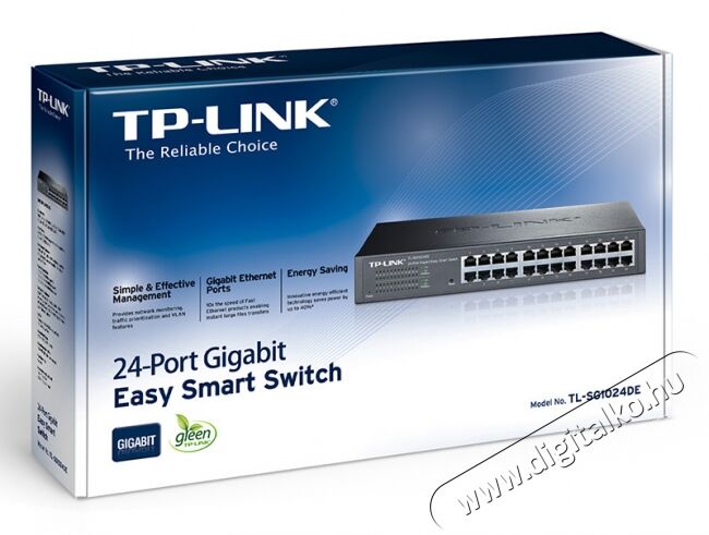 TP-LINK TL-SG1024DE 24port 10/100/1000Mbps LAN SMART menedzselhető rack Switch Iroda &eacute;s sz&aacute;m&iacute;t&aacute;stechnika - H&aacute;l&oacute;zat - Switch - 313243