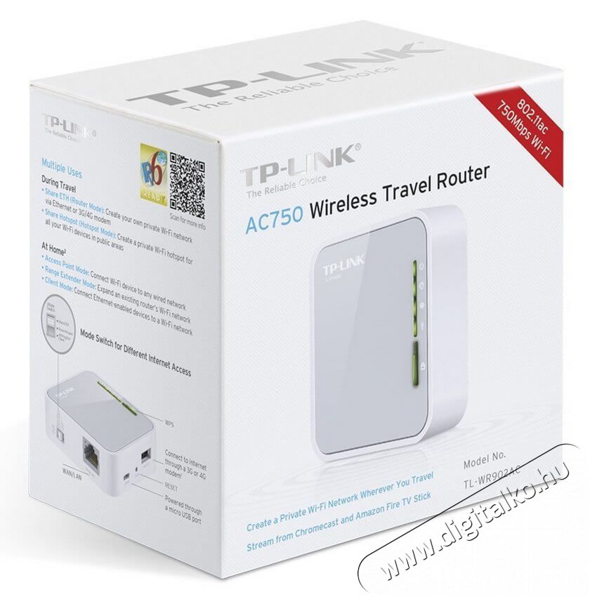 TP-LINK TL-WR902AC router Iroda &eacute;s sz&aacute;m&iacute;t&aacute;stechnika - H&aacute;l&oacute;zat - Router - 333539