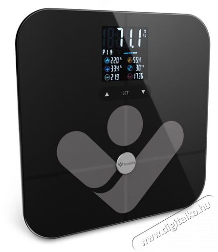 TRUELIFE FitScale W7 BT Black Bluetooth okosm&eacute;rleg Sz&eacute;ps&eacute;g&aacute;pol&aacute;s / Eg&eacute;szs&eacute;g - M&eacute;rleg - Szem&eacute;ly m&eacute;rleg - 480224