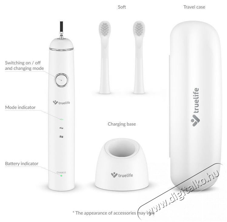 TRUELIFE SonicBrush Junior J100 Elektromos fogkefe Sz&eacute;ps&eacute;g&aacute;pol&aacute;s / Eg&eacute;szs&eacute;g - Sz&aacute;j / fog &aacute;pol&aacute;s - Elektromos fogkefe - 526511